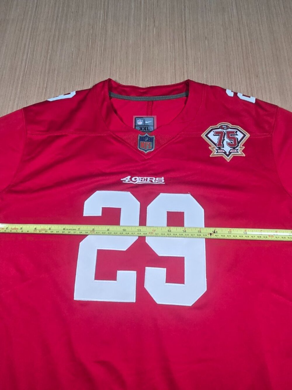 Nike On Field San Francisco 49ers Talanoa Hufanga #29 Jersey Men’s XXL Red NFL - Picture 8 of 10